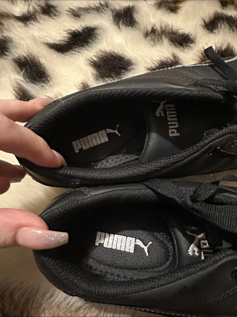 PUMA Soleil V2 Comfort Fun Black Silver Sneakers Women’s 9 358927-01